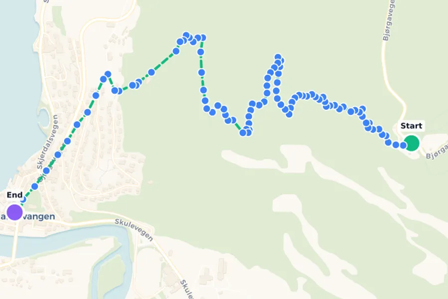 Medium tough Hike from Stegastein to Aurlandsvangen